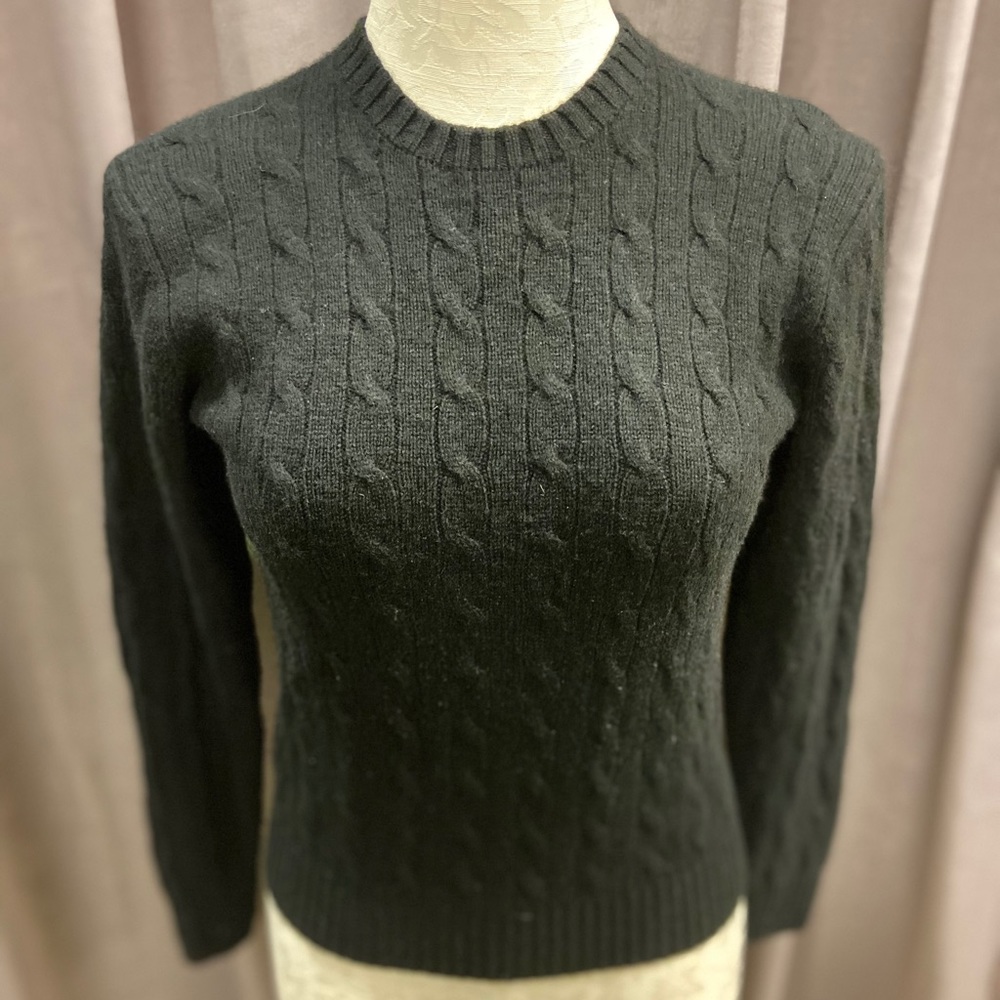 Ralph Lauren 100% Cashmere Cable-Knit Sweater